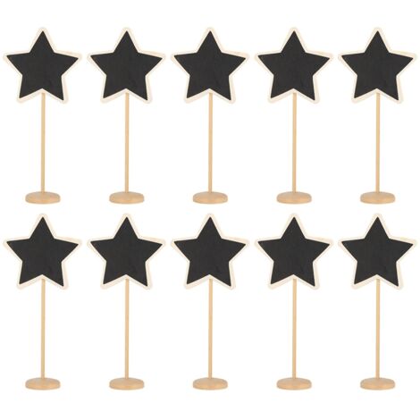 10 Pièces Piques Ardoise Étoile Message DIY Déco Bureau Fleur Carte 130104H (1/5)