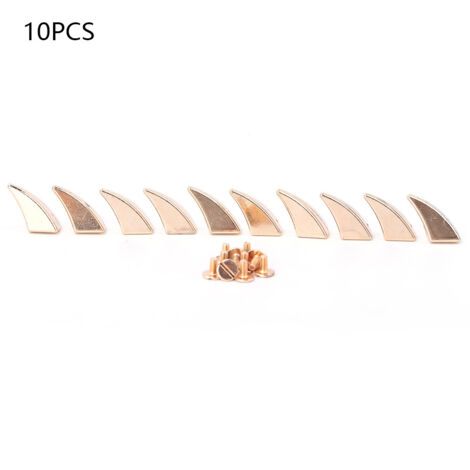 10 Pièces Clous en Alliage Colorés Punk pour Décoration de Vêtements et Chapeaux (Or) (1/5)