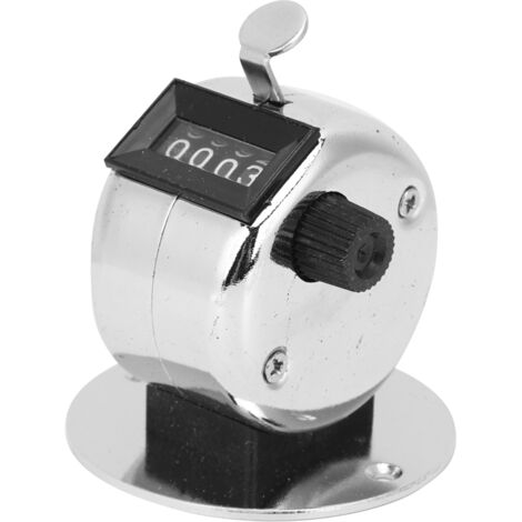 Compteur manuel mécanique 4 chiffres - Mini compteur à main pour dénombrement portable (1/5)