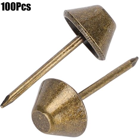 100 pièces de clous décoratifs vintage pour meubles et canapés, kit d'assortiment pour projets DIY (1/5)