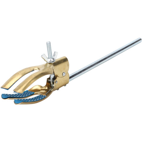 Pince Universelle en Cuivre pour Laboratoire - Support pour Condenseur, Fiole et Tube à Essai (1/5)