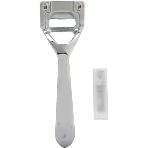 Couteau à Découper le Cuir Type US, Outil de Sculpture Portable en Alliage pour Artisanat et Travaux Manuels (Set de 3 Lames Argent) (1/5)