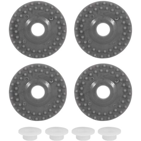 Pièces pour machine à tricoter : 4 roues en caoutchouc et 4 anneaux pour Silver Reed SK840, SK580, SK270, SK218, SK325 (1/5)