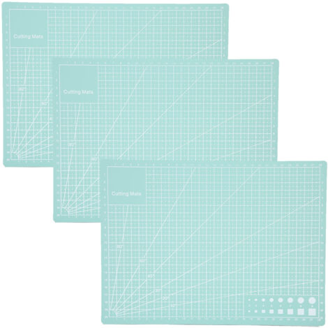 Planche de découpe A4 3 pièces vert menthe pour gravure et tampon en caoutchouc (1/5)