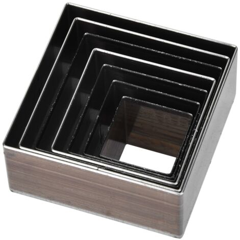 7 Pièces Moule de Découpe en Cuir Carré 20-50mm pour Artisanat et Projets DIY (1/5)