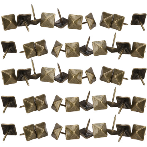 50Pcs Upholstery Door Nail Retro Cyan Bronze Iron Decorative Furniture Hardware Accessories12x18mm (1/5)