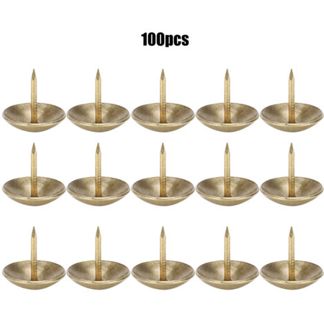 100 Clous de Rembourrage Cyan Bronze pour Boîte en Bois, Accessoires de Décoration de Meubles (1/5)