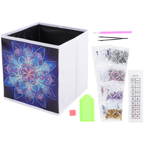 Boîte de Rangement pour Peinture Diamant Adulte DIY Déco Murale avec Strass (1/5)