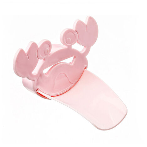 Robinet Extenseur Enfant Crabe Mignon Accessoire Lavabo Rose (1/5)