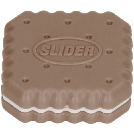 Jouet Magnétique Glissant en Forme de Biscuit pour Anti-Stress - Poussez du Bout des Doigts, Marron (1/5)