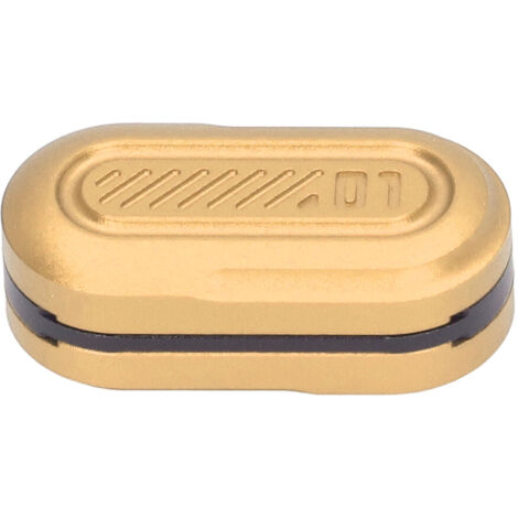 Curseur Haptique Magnétique 3 Couches Anti-Stress pour Adultes, Forme Capsule Métallique, Jouet Sensoriel Apaisant Jaune (1/5)