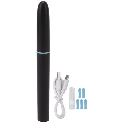 Outil de Nettoyage d'Oreille avec Caméra 1080P 2MP, 6 Lumières LED et 6 Embouts en Silicone pour Vue 360° (1/5)