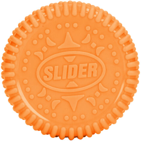 Jouet magnétique anti-stress en forme de biscuit orange, slider à bout des doigts pour apaiser l'anxiété. (1/5)