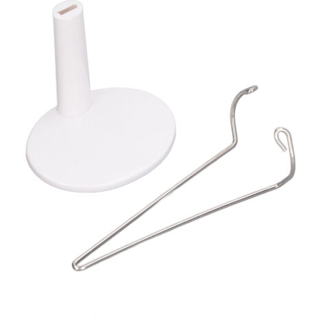 Support pour Poupée 12 Pouces, Support en Plastique et Acier Inoxydable pour Salon de Poupée, Blanc