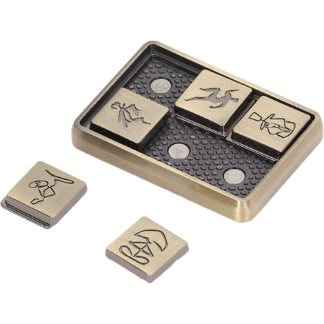 Jouet à Glissière en Métal Motifs Uniques - Anti-Stress et Relaxation par le Jeu des Doigts (1/5)