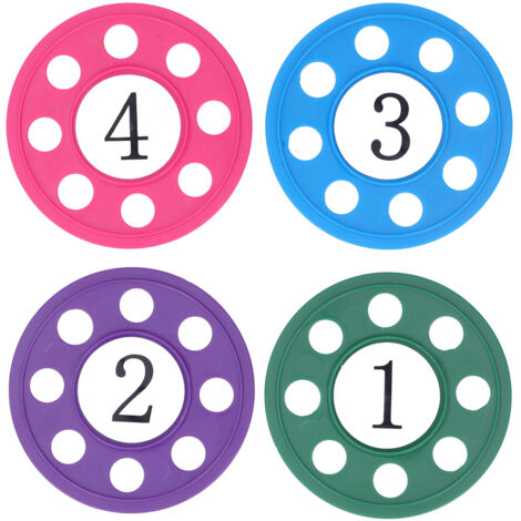 4 pièces Jouets de Plongée Ronds, Jeu de Lancer avec Grands Chiffres pour Entraînement de Nage, Jouet pour Piscine qui Coule