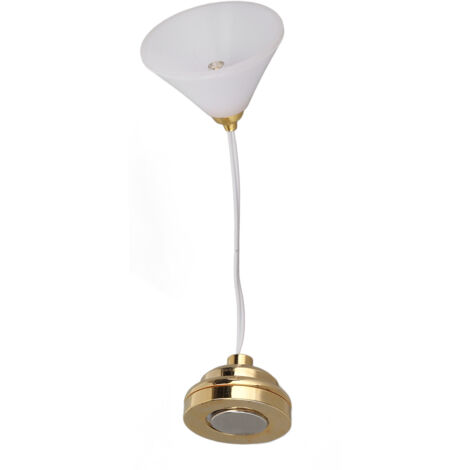Lustre Miniature LED 1:12 Pour Maison De Poupée – Style Vintage – Fonctionne Sur Piles