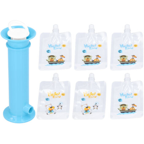 Kit de 7 Sachets Alimentaires Bébé - Remplisseur Purée Fruits Enfants - Poches Colorées Pratiques (1/5)