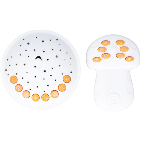 Projecteur d'étoiles pour enfants avec télécommande, lumière d'ambiance et bruit blanc pour le sommeil, couleurs réglables. (1/5)