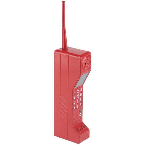 Téléphone Portable Vintage Rouge - Accessoire Photo Rétro, Décoration Stylisée et Accessoire de Déguisement