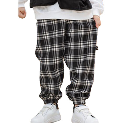 Pantalon Jogger Enfants Chaud Doublé Polaire Confortable pour Garçons et Filles 125-135cm École Quotidien (1/5)