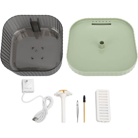 Fontaine à Eau Intelligente pour Chats - Fontaine Électrique avec Circulation Automatique, Abreuvoir Verte (1/5)