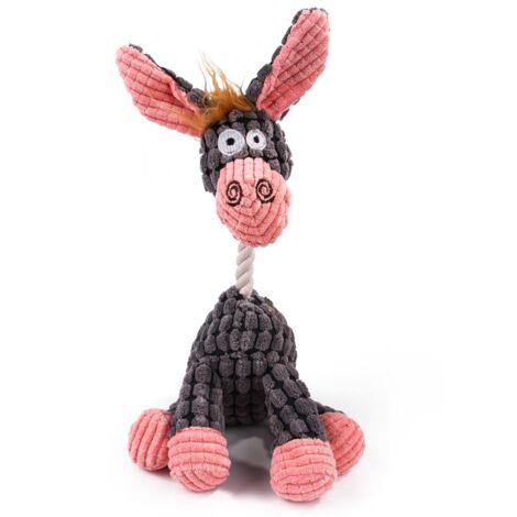 Jouet pour chien en peluche sonore, résistant à l'usure, idéal pour le dressage - Doudou en velours côtelé (1/5)