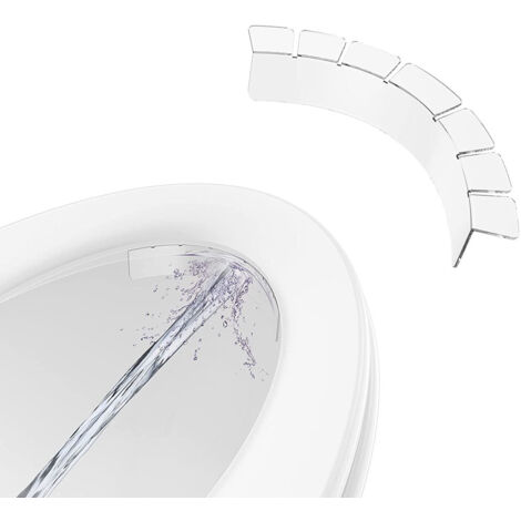 Protecteur d'Éclaboussures Transparent pour Siège de Toilette - Déflecteur d'Urine Imperméable Enfants et Adultes (1/5)
