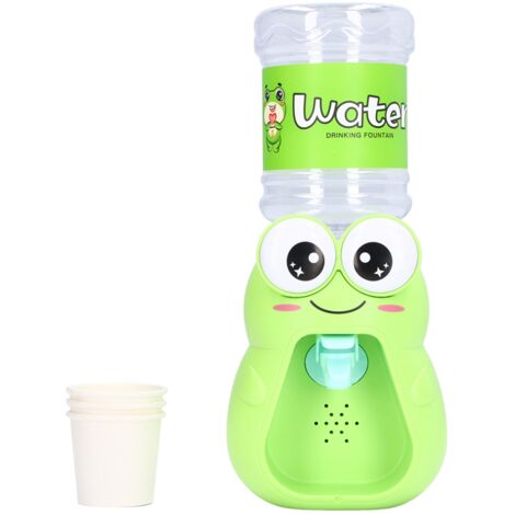Fontaine à eau miniature en forme d'animal, jouet de jeu de rôle pour enfants, distributeur d'eau ludique et mignon. (1/5)
