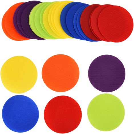 Marqueurs de tapis colorés pour jeux d'intérieur, activités enfants, maternelle et salle de classe, ronds