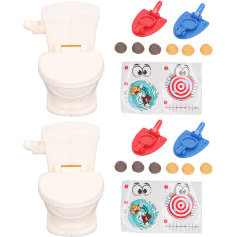 Siège de toilette farce 3D effet caca portable, jouet à blague humoristique pour canular (1/5)