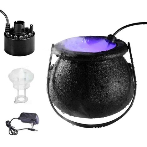 Chaudron de Sorcière Halloween avec 12 Lumières LED Changeantes - Décoration Fête, Intérieur et Extérieur (1/5)