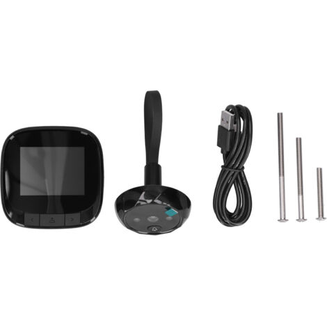 Vidéophone de Porte Électronique 2,4 Pouces avec Vision Nocturne LED et Angle Large 90° (1/5)