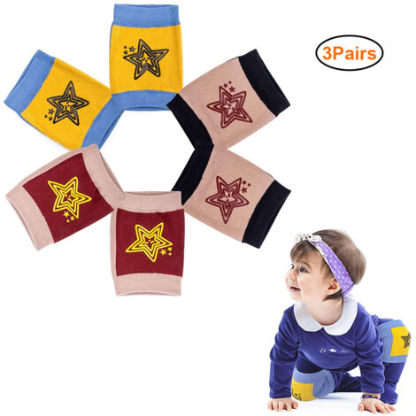 3 Paires de Protèges-genoux Bébé Anti-dérapants pour Apprentissage de la Marche - Coudières et Jambières Nourrisson Unisexe (1/5)