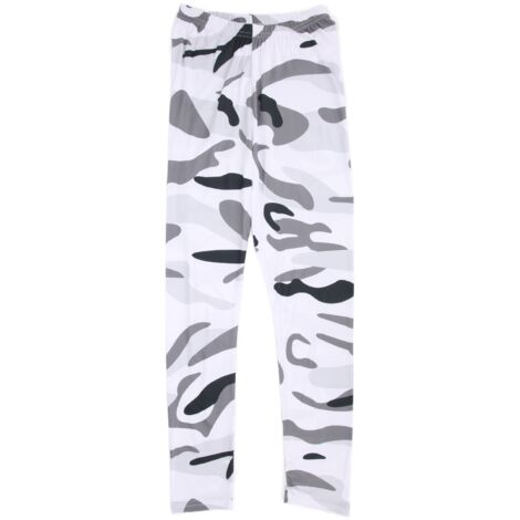 Leggings camouflage fille 150cm gris - Confortable, respirant et facile à laver (1/5)