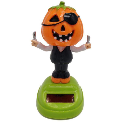 Décoration Halloween Citrouille Dansante Solaire pour Voiture et Maison (1/5)