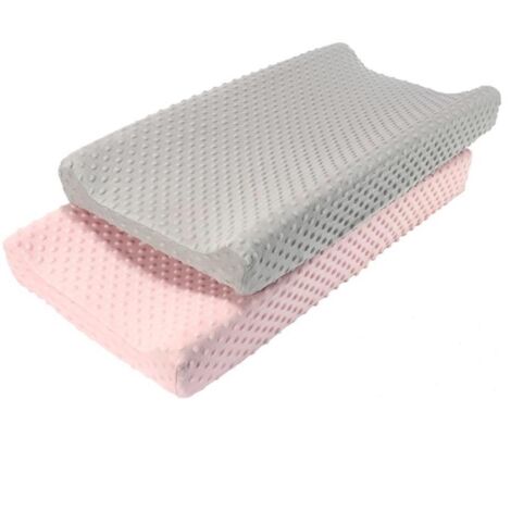 2 Pièces Housses de Table à Langer Imperméables, Lavables et Amovibles pour Matelas à Changer Bébé