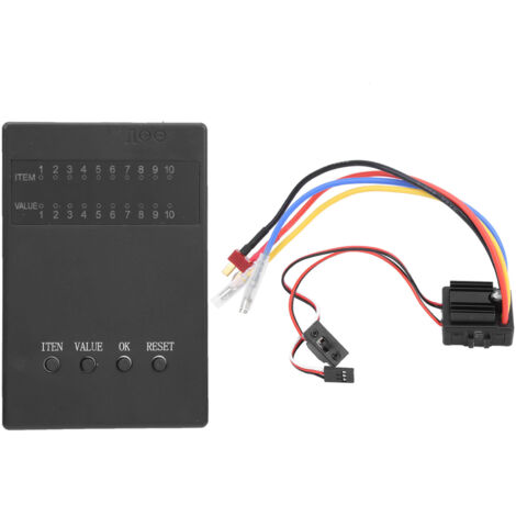 Carte de programmation ESC 80A étanche pour voitures RC 1/10 et 1/8 - Accessoire de réglage (1/5)