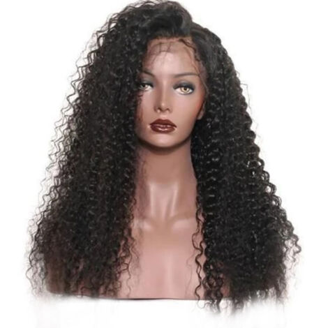 Perruque Frontale en Vagues Bouclées Naturelles Cheveux Humains Lisse (1/5)