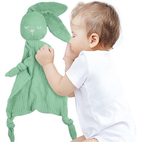 Couverture Sécurité Bébé Douillette Lapin Doudou Cadeau Doux Nouveau-né Garçon Fille (1/5)