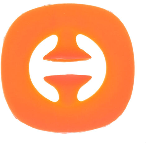 Poignée Anti-Stress Adulte en Silicone avec Ventouse - Jouet Apaisant pour Anxiété et Détente - Orange (1/5)