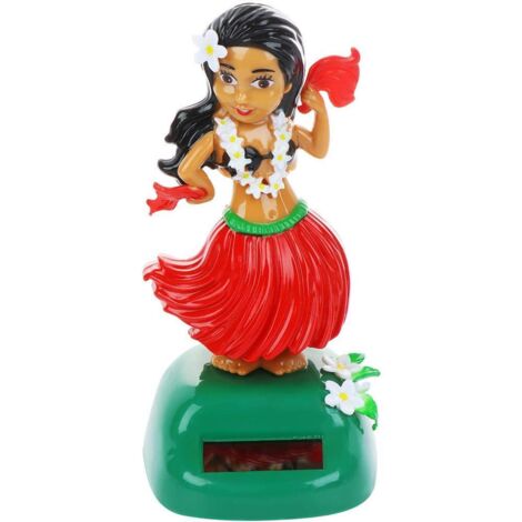 Deco Voiture Figurine Solaire Dansante Danseuse Hawaienne Voiture Qui