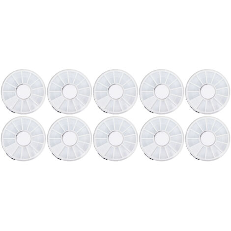 Boîte de Rangement 12 Cases pour Art des Ongles, Organisateur Poussière pour Bijoux, Perles et Boucles d'Oreilles (1/5)