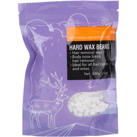 Haricots de Cire Dépilatoire 3.5 Oz, Cire Violette Forte Adhérence, Point de Fusion Bas pour Épilation (1/5)