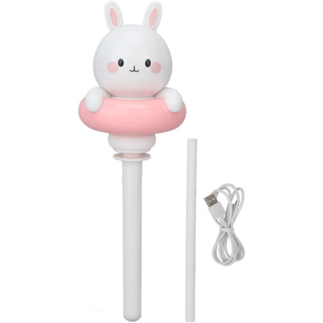 Humidificateur Portable avec Minuterie - Lapin Rose Cartoon Anti Brûlure à Sec - Fonction Brumisation Intelligente (1/5)