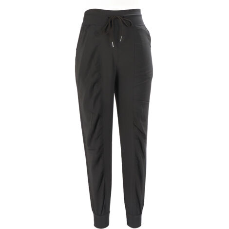 Pantalon de Sport Polyester à Séchage Rapide Respirant avec Cordon de Serrage Vert Olive S (1/5)