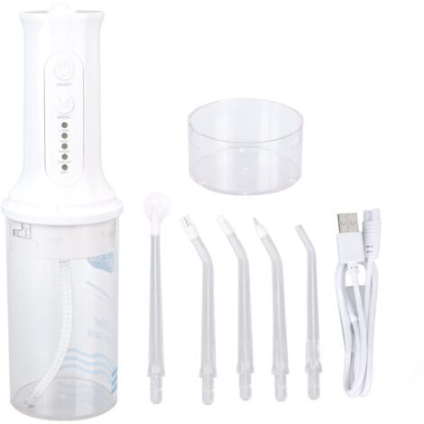 Brosse à Eau Dentaire Sans Fil 4 Modes IPX7 Portable pour Voyage et Maison (1/5)