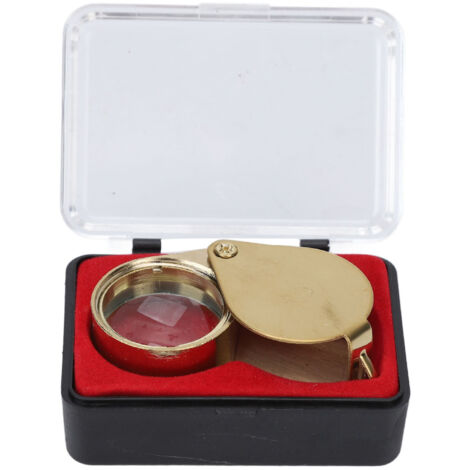 Loupe de bijoutier pliable 30X, lentille en verre optique 21mm pour l'appréciation de bijoux anciens et la lecture (1/5)