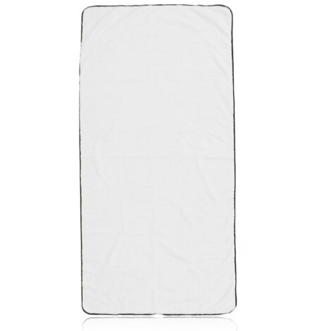 Serviette en Polaire 60x120cm Absorbante et Douce pour Salon de Beauté et Maison Blanche (1/5)