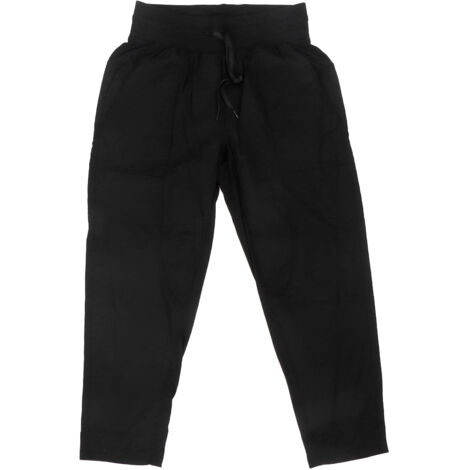 Pantalon de jogging femme fitness en nylon séchage rapide avec cordon de serrage noir XL (1/5)